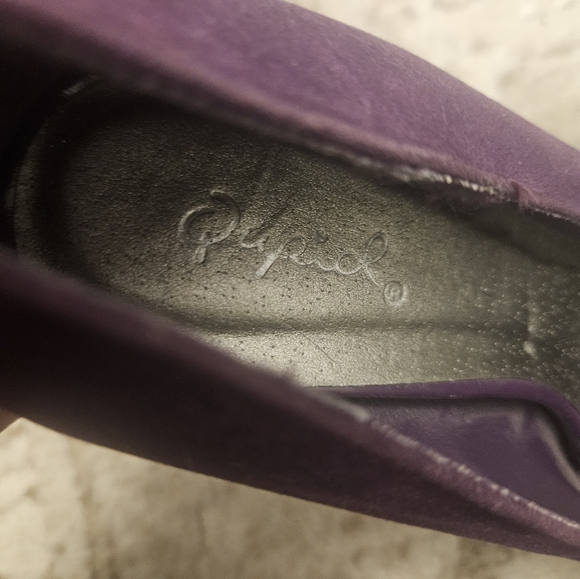 Qupid plum peeptoe heels - Picture 4 of 6